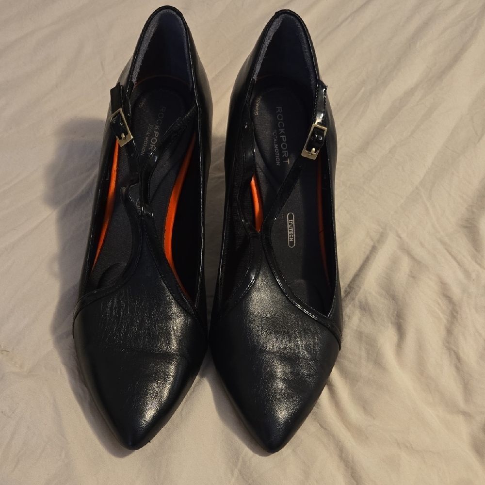 Vintage Women's Black Leather Heels